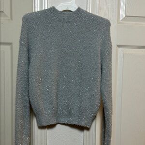 NWT Art Class Metallic Silver sweater